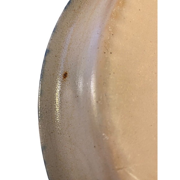 Eldreth Pottery Salt Glaze Blue Grey GRAPEVINE 10 Inch Pie Quiche Dish 2000 - Picture 5 of 8